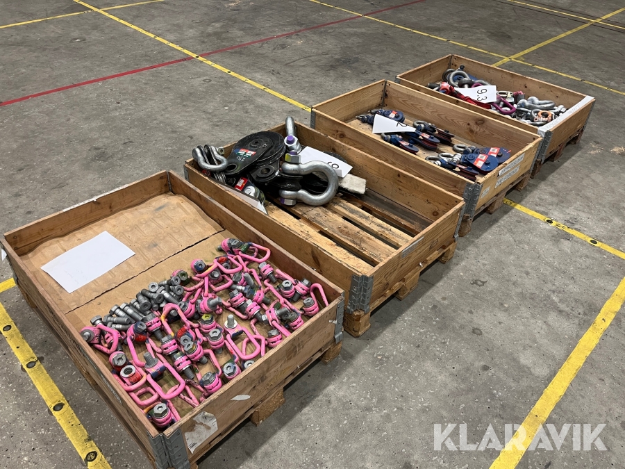 Kasteblokke og svirveløjebolte 4 paller