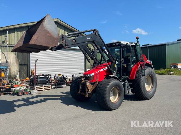 Traktor Massey Ferguson 5430 Dyna-4 med frontlæsser og frontlift