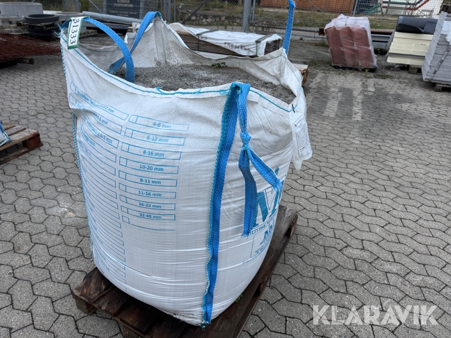 Grå stenmel cirka 1 tons