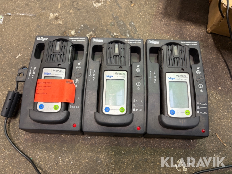 Gasdetektor Dräger X-am 2000 3 styk