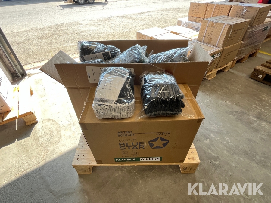 Handsker Blue star M/ dotter Sorte 168 par str. 10- 360 par str. 9