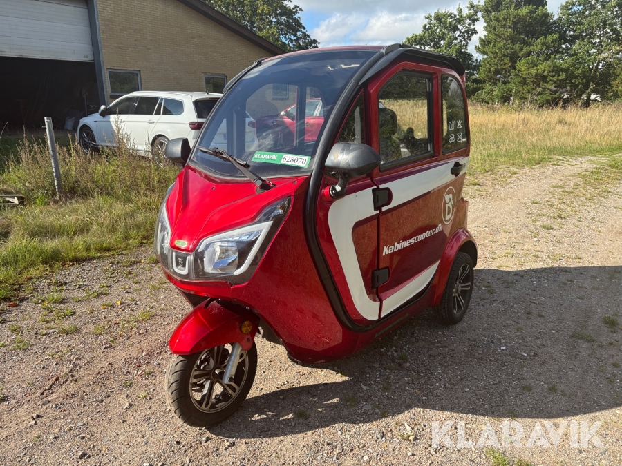Kabinescooter Bach 25 Tria – godkendt til 2 personer