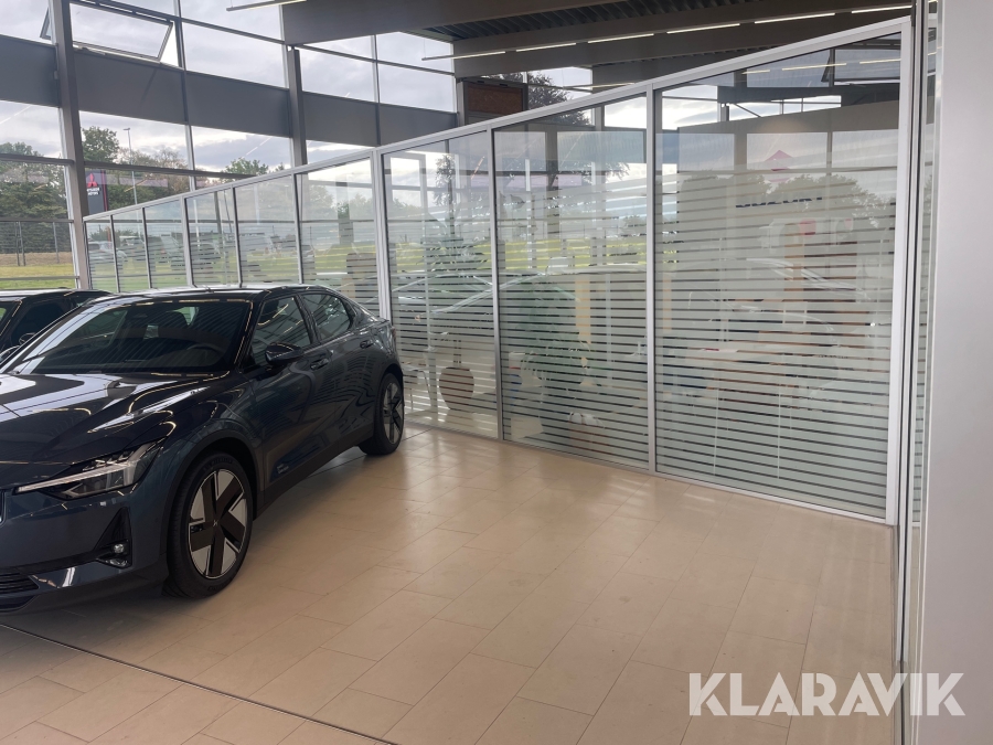 Rumdeler / skillevæg i glas