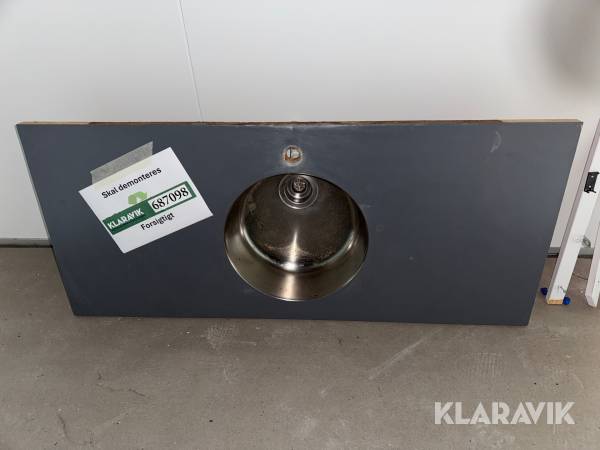 Bordplade med håndvask