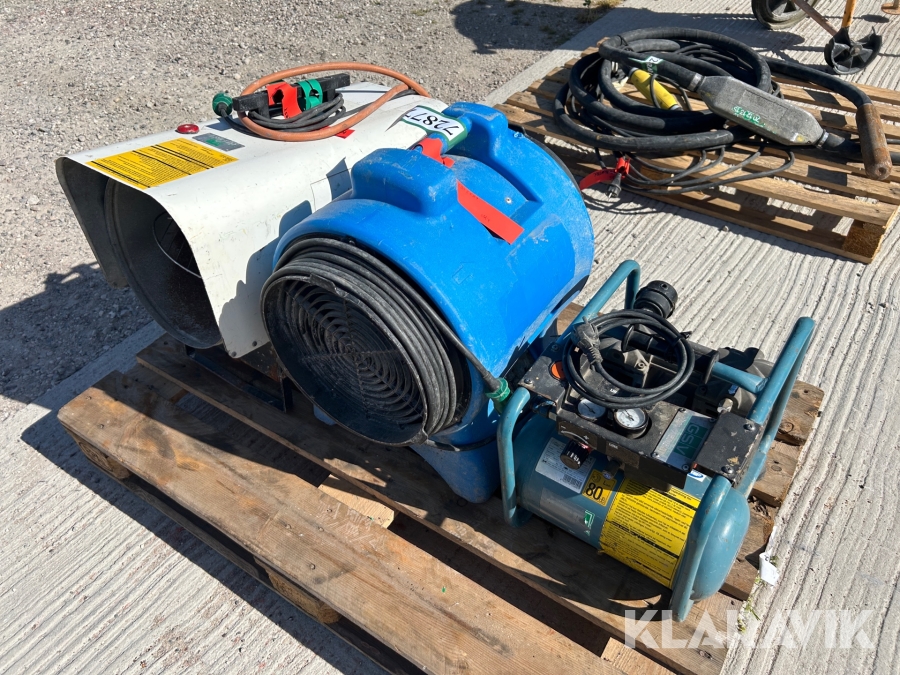 Varmeblæser & kompressor