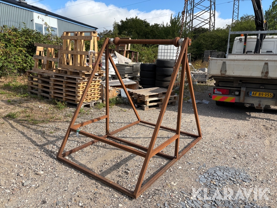 Kabel rullestativ til trailer