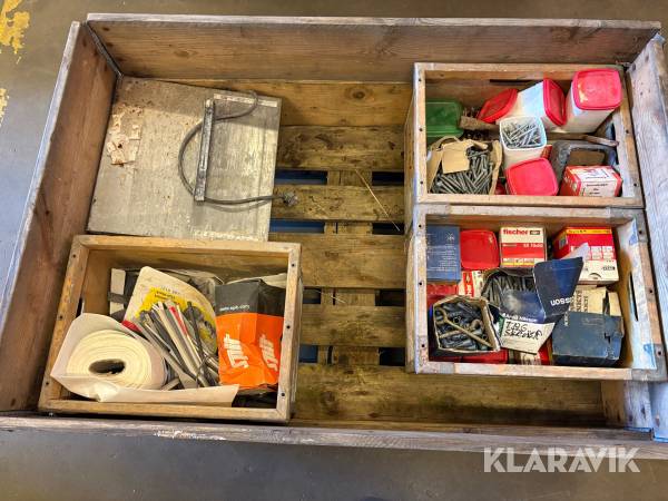 Værkstedstilbehør blandet lot