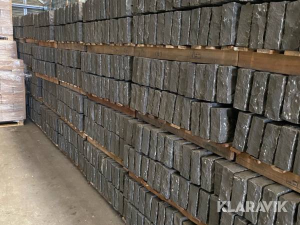 Kantsten 2 paller - sort basalt