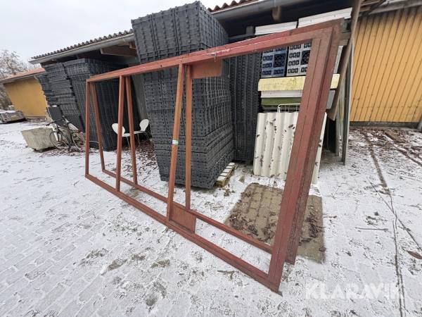 Portfag til stålhal 2 styk