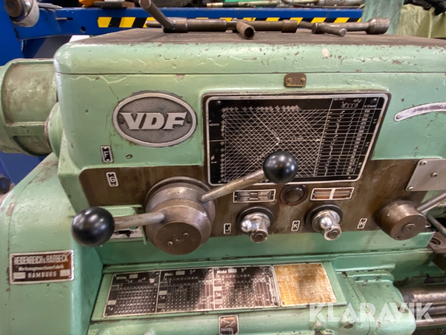 Drejebænk VDF V3K, Vordingborg, Klaravik auktioner