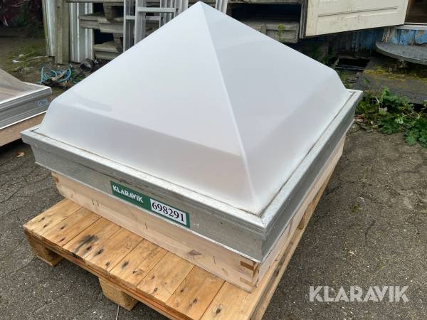 Ovenlys kuppel Optilite opluk uden beslag