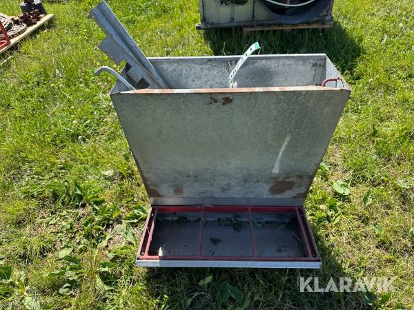 Fodertrug - Med monteringsbeslag