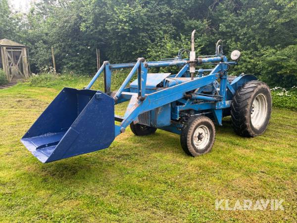 Veterantraktor Fordson Super Major med frontlæsser