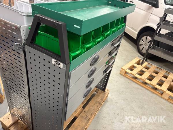 Inventar til kassebil System Edström - en del