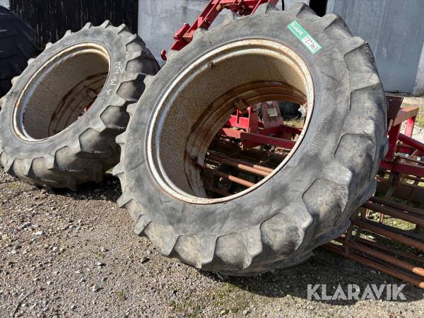 Tvillingehjul Michelin Dual med egen lås 2 styk