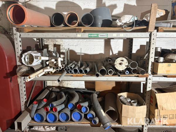 Blandet lot assorteret rør pvc/stål