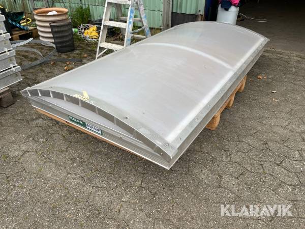 Ovenlys kuppel Optilite med karm