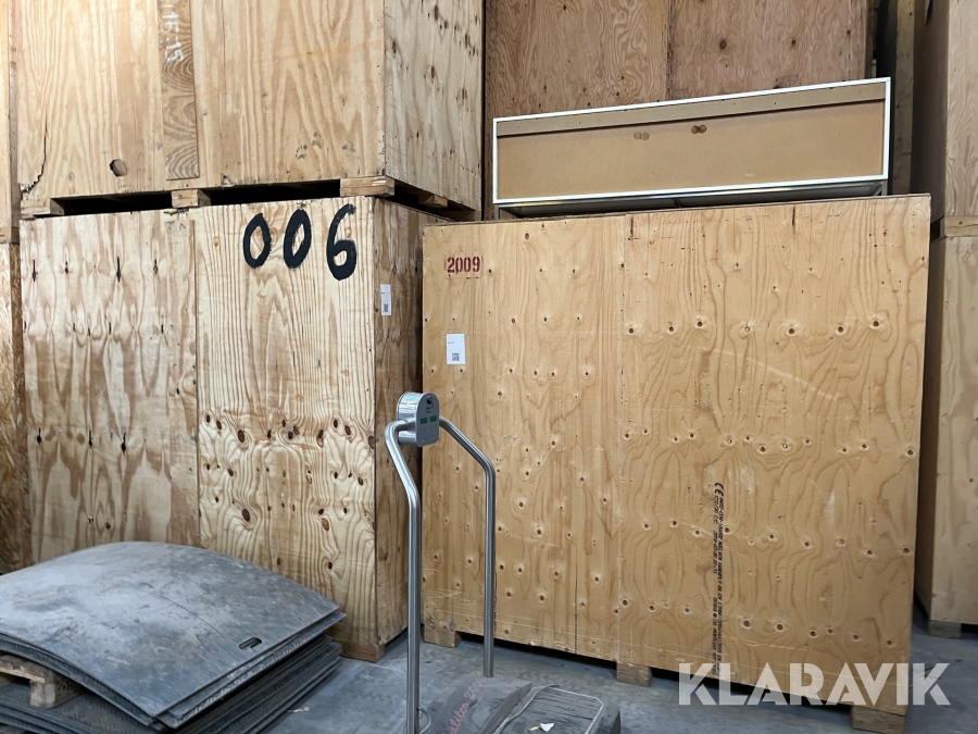 Liftkasser/opbevaringskasser 6m3 Træ 4 styk