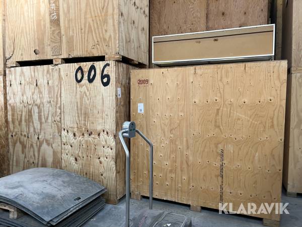 Liftkasser/opbevaringskasser 6m3 Træ 4 styk