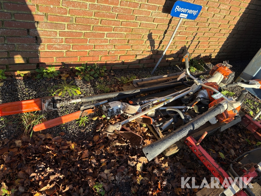 Blandede lot haveredskaber Stihl