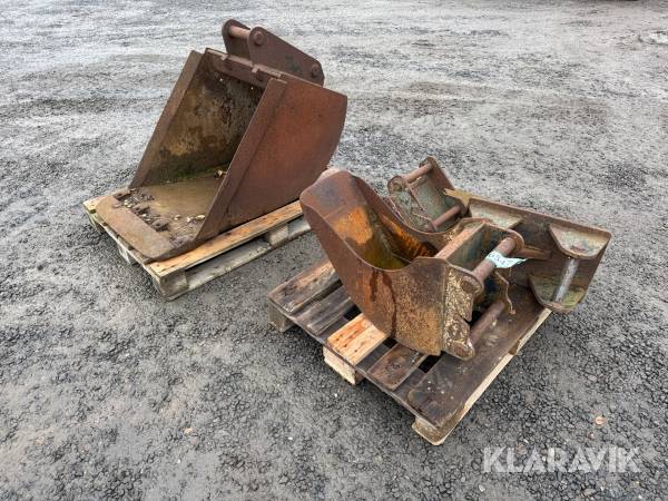 Skovle 3 styk og 1 styk grubbe