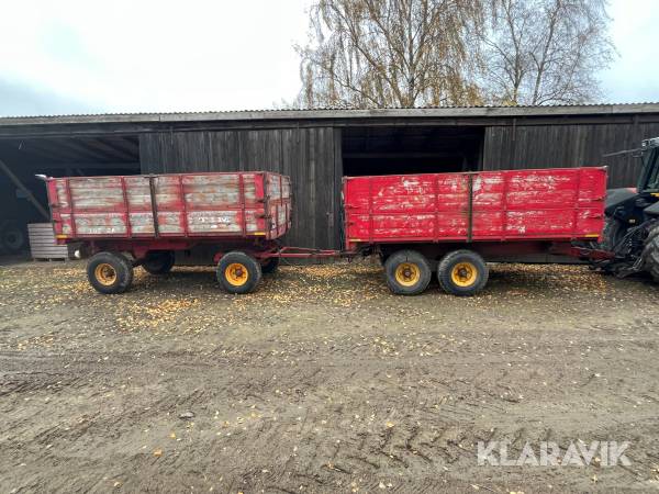 Kornvogne med tip TIM 7.5 tons 2 styk