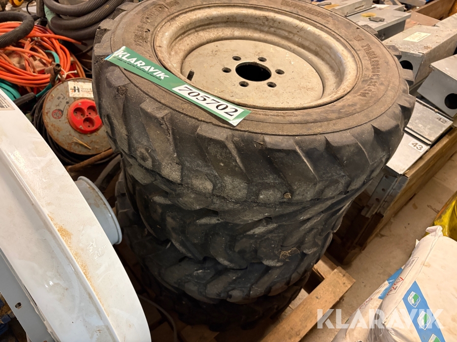 hjul til minilæsser 4 styk 