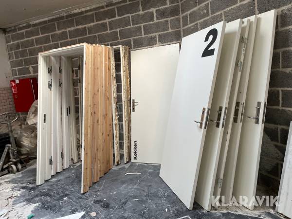 Branddøre 11 styk Swedoor