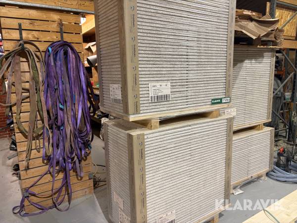 Akustik plader Troldtekt Lyd ultrafin - hvid - glat - 368 styks