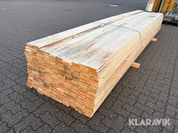 Høvlet forskalling 22x95 364 styk.