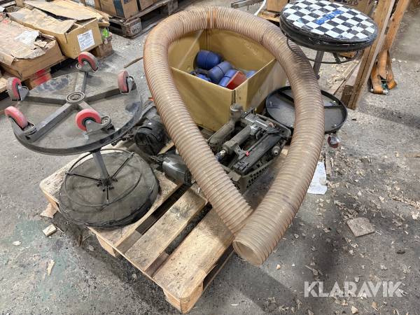 Lot: luftværktøj og skamler