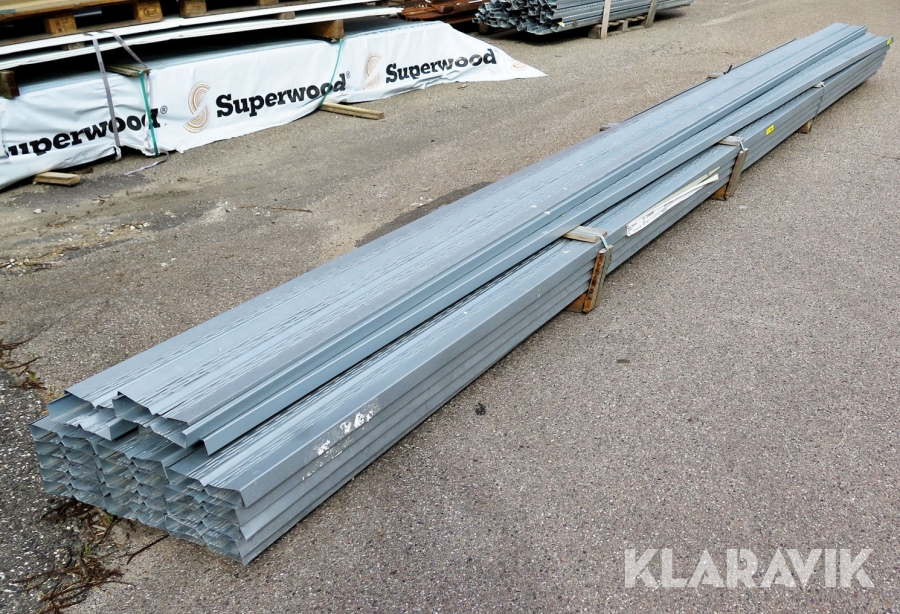 Lindab Ydervægsprofil længde 650 cm - 35 styks