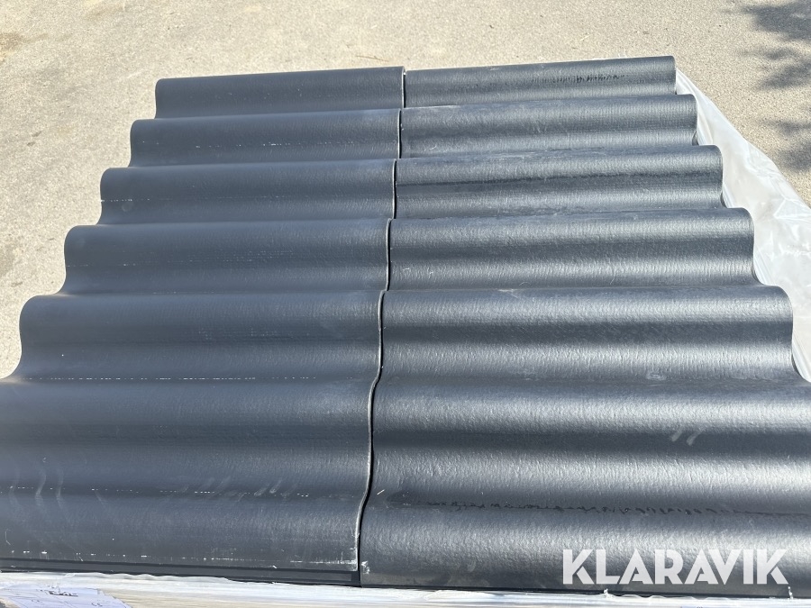 Bølgeplade 300 styk Euronit 702 FK Sort