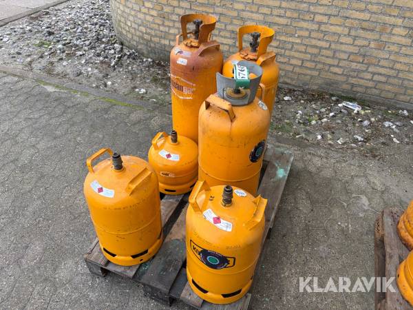 Gasflasker Kosan 5 kg, 11 kg og 17 kg 6 stk