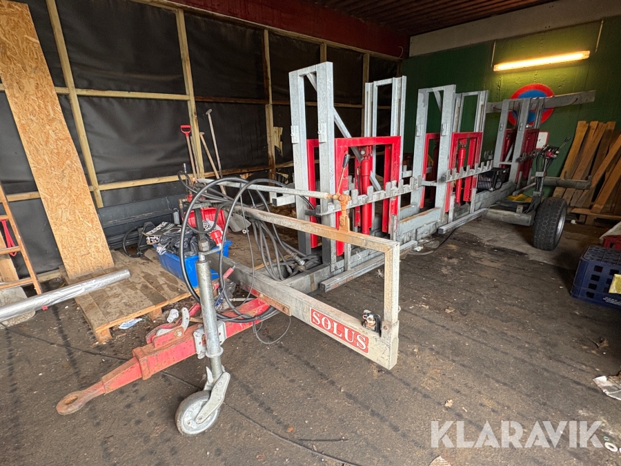 Påhængsvogn Solus til skraldecontainere