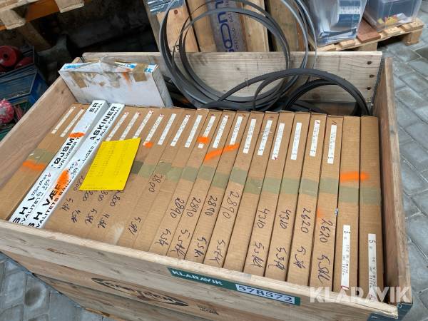 Båndsavkliner til metal Ca 150 stk