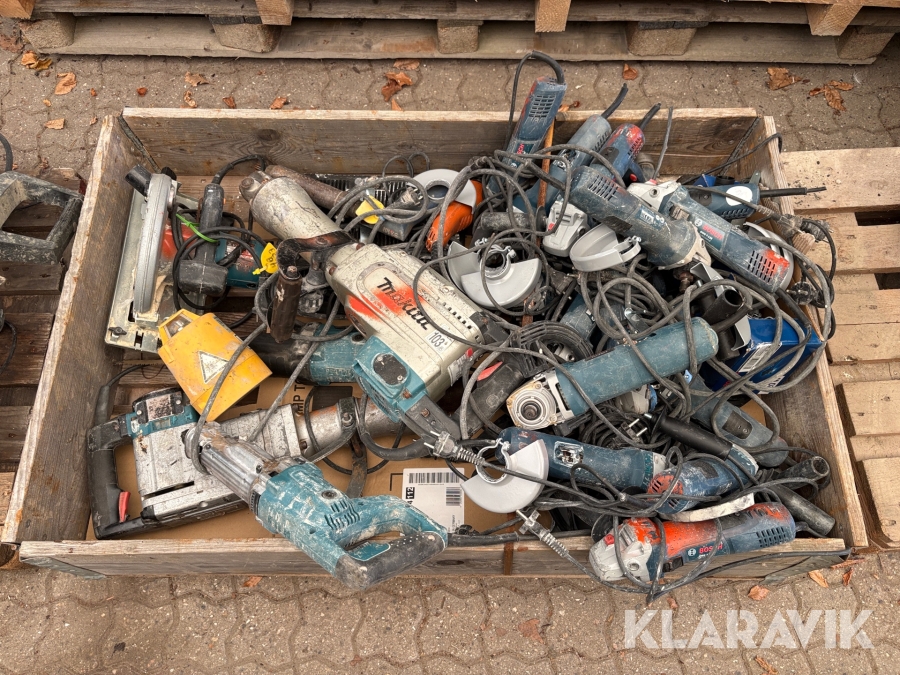 Håndværktøj Makita & Bosch blandet lot