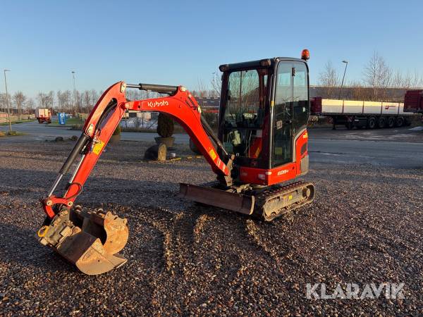 Gravemaskine Kubota KX019-4 med powertilt