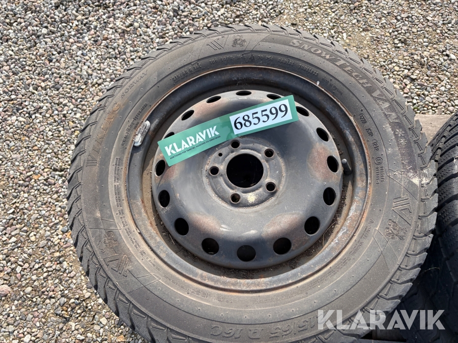 Dæk med fælge Viking Snowtech van