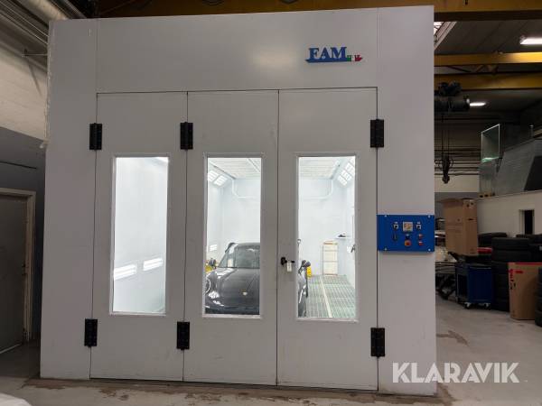 Sprøjtekabine FAM Italy Titanium med tørrefunktion 2024