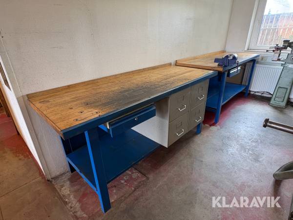 Filebænk + skruestik