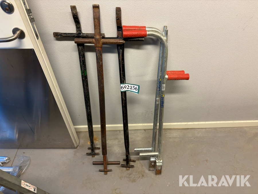 Dækselnøgle og løfter 5 styk