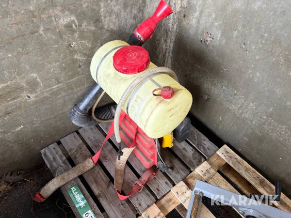 Rygsprøjte Hardi med motorblæser