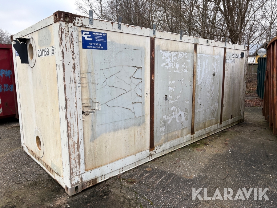 20 fods skibsvontainer