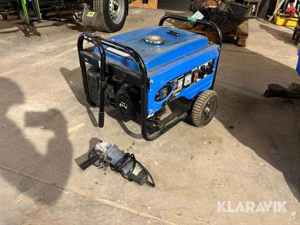 Generator og vinkelsliber Biltema G2502