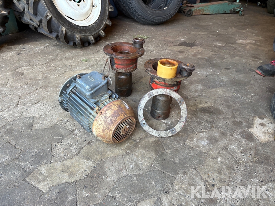Pumpe til indbyg. I hydrauliktank 2 stk + elmotor
