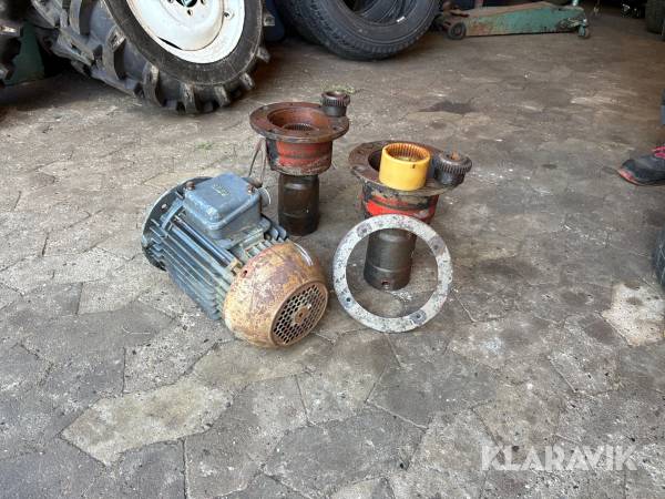 Pumpe til indbyg. I hydrauliktank 2 stk + elmotor
