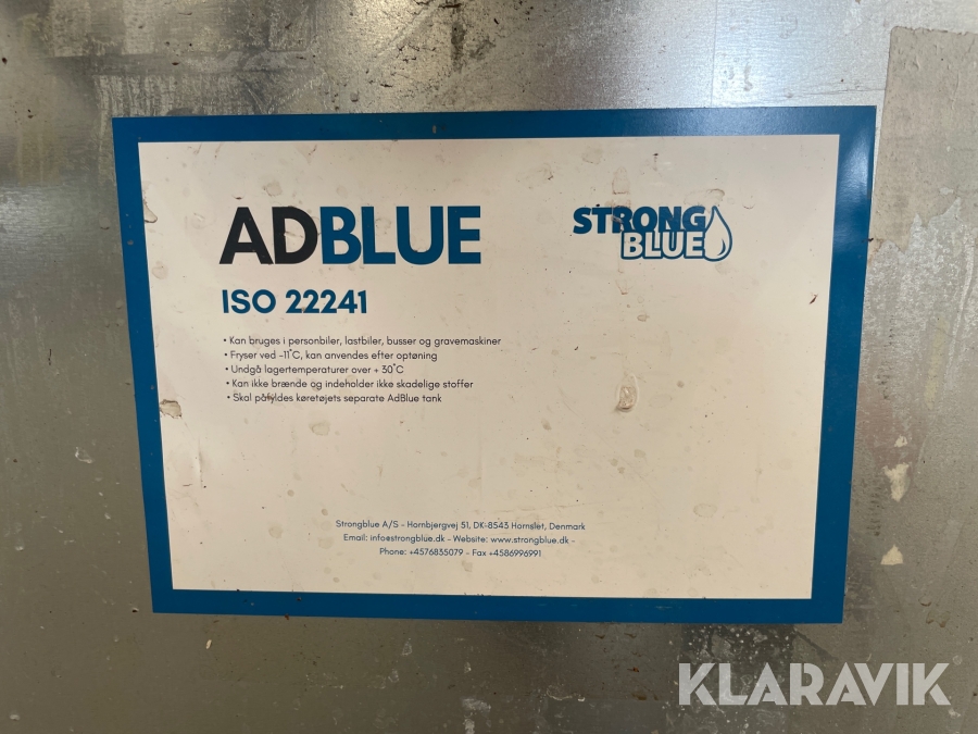 Adblue tank med pistol