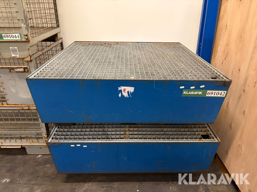 Miljøkar Denios 1250x1220x320  mm. 2 styk