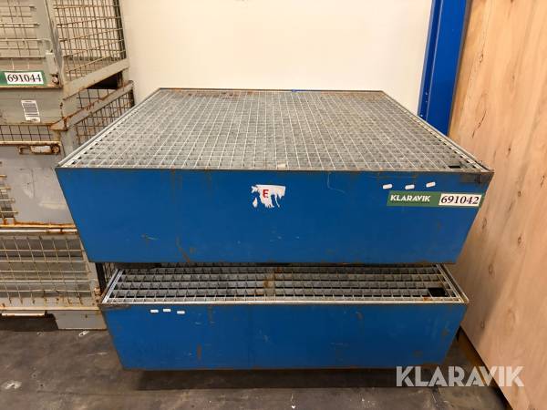 Miljøkar Denios 1250x1220x320  mm. 2 styk